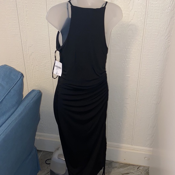 Long no sleeve black fitted dress NWT - Picture 3 of 5
